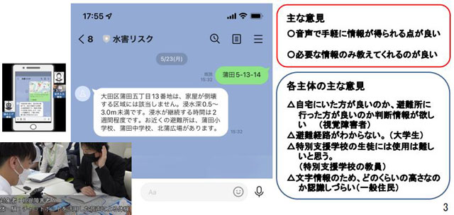 試行版Ⅰ（チャットボット）の概要と主な意見（検討会資料より）

