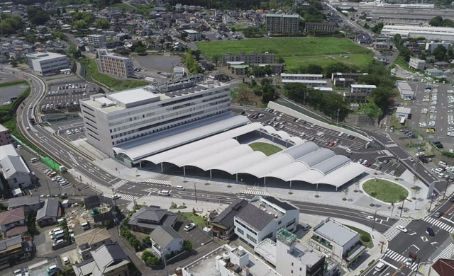 日立市役所全景（日立市役所資料より）