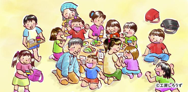 埼玉県のホームページ「こどもの居場所について」より（イラスト転載）。「こどもの居場所」の代表例として、NPO法人やボランディア団体等がこどもなどに対して無料または低額で食事を提供する「こども食堂」、学習を支援する「無料学習塾などの学習支援教室」、遊びの場を提供する「プレーパーク」などの取組みをあげている。「こどもの居場所」の魅力などをまとめた動画「教えて？子供の居場所」も作成・公開しているので参考にしたい（画像クリックで同サイトへリンク）